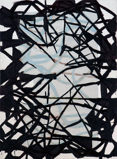Mike Lankes l Öl und Pigment Stick auf Leinwand l 150 x 110 cm l 2016