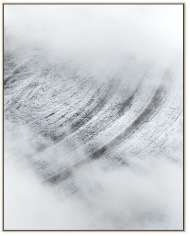Abstract glacier textures on Aletsch Glacier in Valais, Switzerland