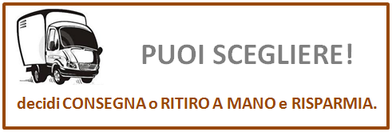 Scegli fra ritiro a mano e consegna a domicilio