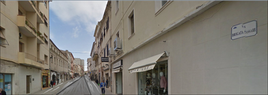 Via Brigata Sassari pedonalizzata