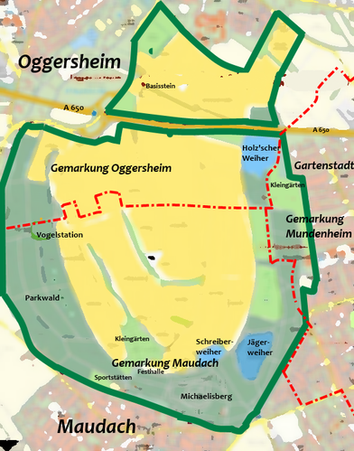 Gemarkungen im Maudacher Bruch