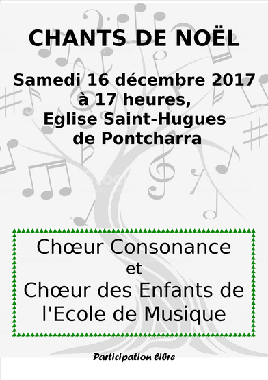 Consonance chante Noël à l'église de Pontcharra - samedi 16 décembre 2017