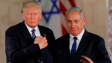 Præsident Donald Trump: " USA bør anerkende Israels suverænitet over Golan ..." (marts 2019)