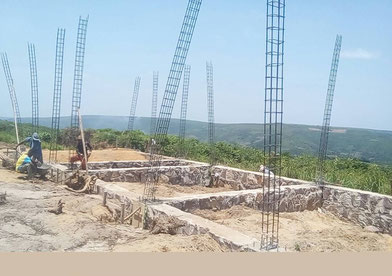 Die Baustelle in Mitendi - März 2018
