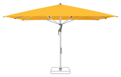 GLATZ Fortello LED Sonnenschirm mit LED-Beleuchtung. Stabiler Sonnenschirm für große Terrassen bei FINK Sonnenschirme in Großostheim www.fink-sonnenschirme.de