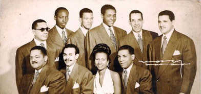 Sonora Matancera y Celia Cruz, 1950.