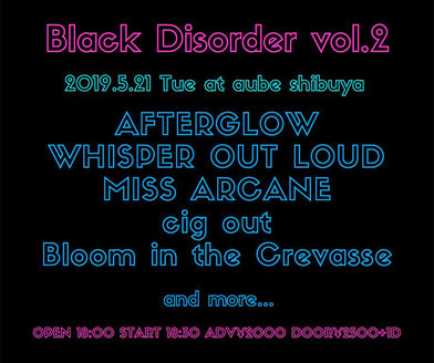 black disorder vol 2 ライブフライヤー(5/21)