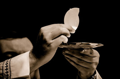 Eucharistie Feier - Hostie der Leib Christi