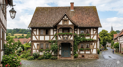 Denkmalschutz Haus mit Holzschindeldach