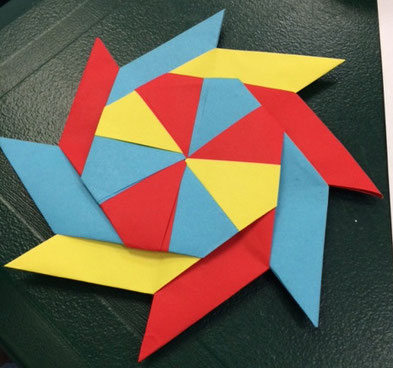 Origami pinwheel