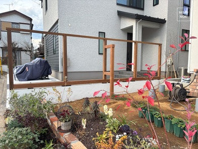 ウッドフェンス、イタウバ、ハーフビルド、DIY、千葉県、船橋市、施工例