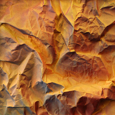 Frottage auf Papier 25 x 25 cm