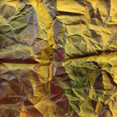 Frottage auf Papier 23 x 23 cm