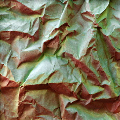 Frottage auf Papier 23 x 23 cm