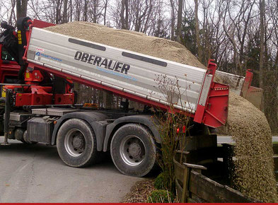 Oberauer Transporte Nußdorf, Naturbaustoffe Lager Urstall 176