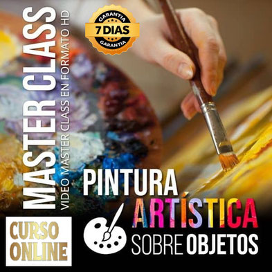 Curso Online Pintura Artística Sobre Objetos, cursos de oficios online,