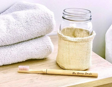 brosse à dents en bambou rechargeable