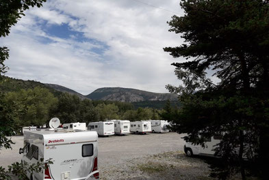 aire de camping-car du plan d'au des Iscles à Veynes (05)