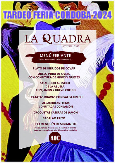Menú Feria Córdoba