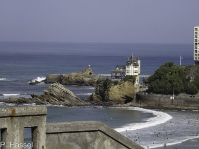 Bild: Rocher de la Vierge in Biarritz 