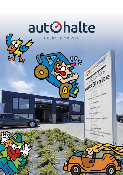 Dirk Van Bun Illustraties & Vormgeving - Gepersonaliseerd kleurboekje - Autohalte