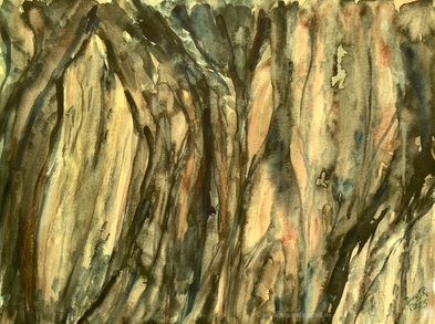 In der Höhle (30 x 40 cm)