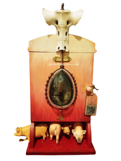 Antonius van het Varken assemblage uit het Knekelkabinet Ellen Eva Brouwers