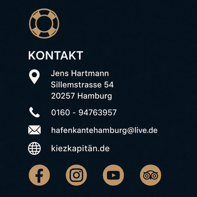 Die Kiez-Kapitän Hamburg Touren mit besten Bewertungen für die Reeperbahn und Beatles Kieztour und die Stadtführung Hamburg.