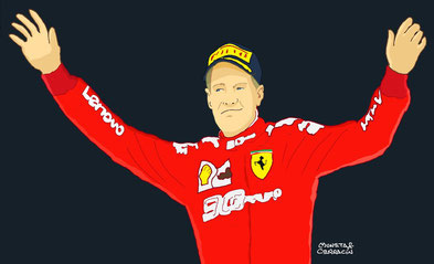 Sebastian Vettel by Muneta & Cerracín