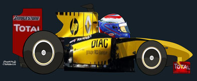 Vitaly Petrov by Muneta & Cerracín - Renault R30