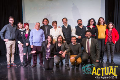 Los participantes en la presentación del documental 'Vicálvaro, más que un pueblo' (Imagen: Rivas Actual)