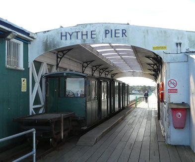 Hythe Pier mit der eigenen Eisenbahn