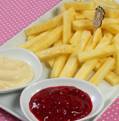 Pommes rot-weiß