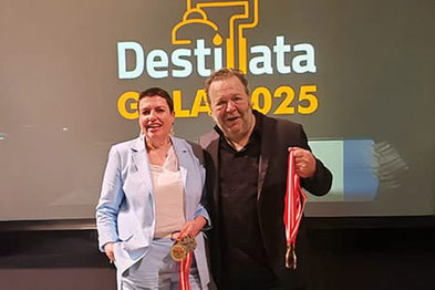 Auszeichnung für Brennerei Wezl in Riffian bei "Destillata" 2025