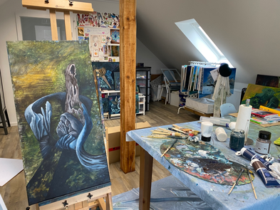Atelier Meermaid Art zeitgenössische Malerei in Worpswede