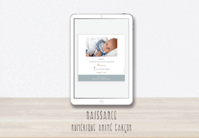 faire part naissance numerique