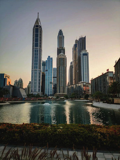 Blick auf das "Manhatten von Dubai" - Die Dubai Marina 