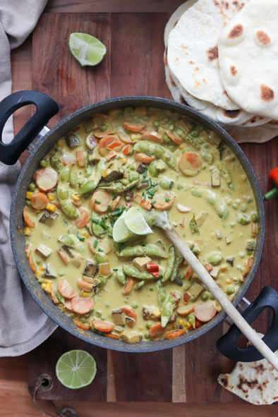 Curry mit Frischkäse