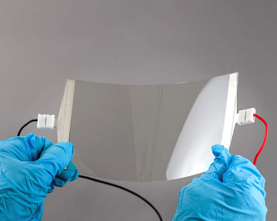 Production of transparent, flexible heating foils using screen printing