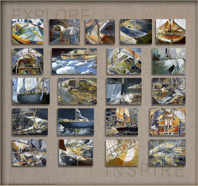 art,tableaux,mer,voiliers,course au large,marine plaisance,impressionniste,figuratif,inspiration,exploration