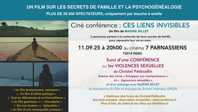 Ciné conférence Ces liens invisibles avec Marine Billet et Christel Petitcollin