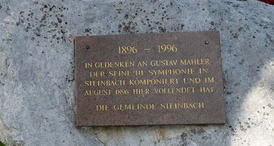 Gustav Mahler Gedenkstein