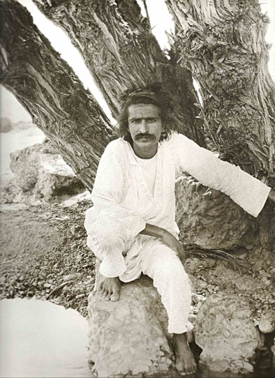 1923 - Quetta, Br.India. This is how Meher Baba looked when Louis first met him.