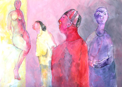 Ich seh da was   30  x  40  Aquarell