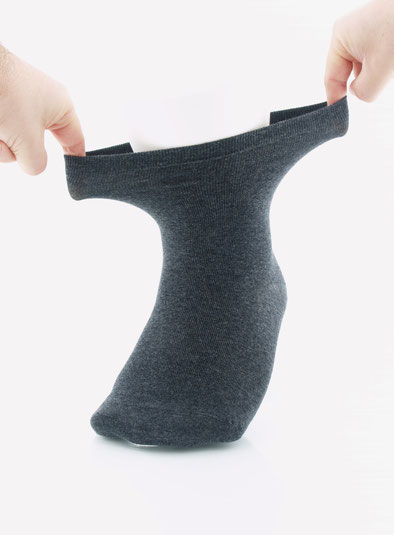 Bild: extrem dehnbare Socken, Strumpf-Klaus
