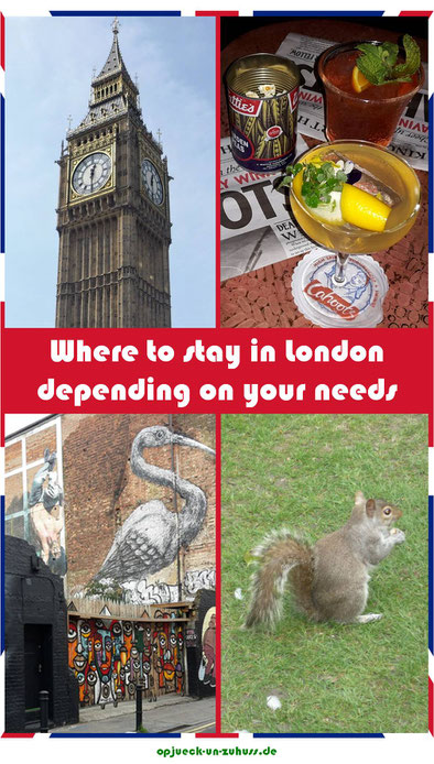 Where to stay in London depending on your needs