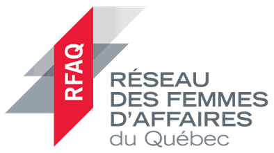 Logo RFAQ 2020 Réseau des Femmes d'Affaires du Québec dans un article de blogue de l'Académie des Autonomes