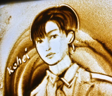 子供さんのリクエストで描いた似顔絵