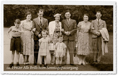 Schuhmacherei Baumbach - 1940er - Wiesbadener Schuhmacher beim Sonntagsspaziergang