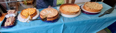 Die Kuchen der LandFrauen Großdeinbach für die Wexhainer Dorfkirbe